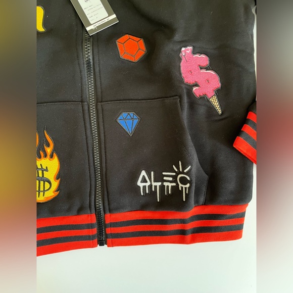 NWT Limited Edition Alec Monopoly All Patch Hoodie - Picture 6 of 13